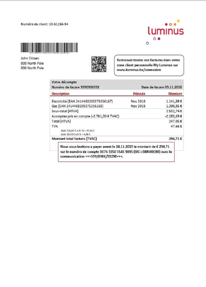  Minol USA business utility bill 
